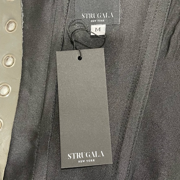 Grey (Charcoal) Halter Corset - Picture 4 of 6